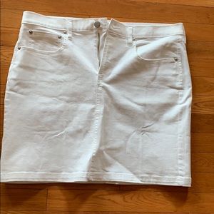 White denim skirt NWOT